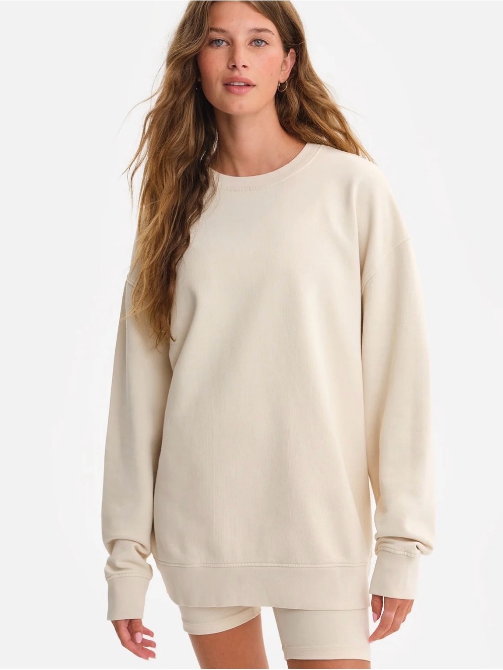 MATE the Label Bone Oversized Crew Sweatshirt M/L